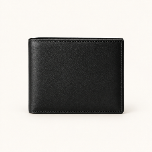 Vantoro black leather bifold wallet – view 2