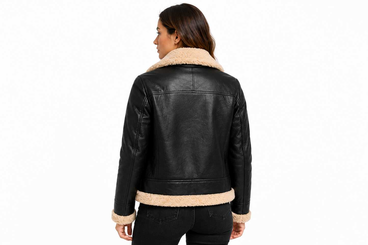Women's Vantoro Shearling Aviator Leather Jacket