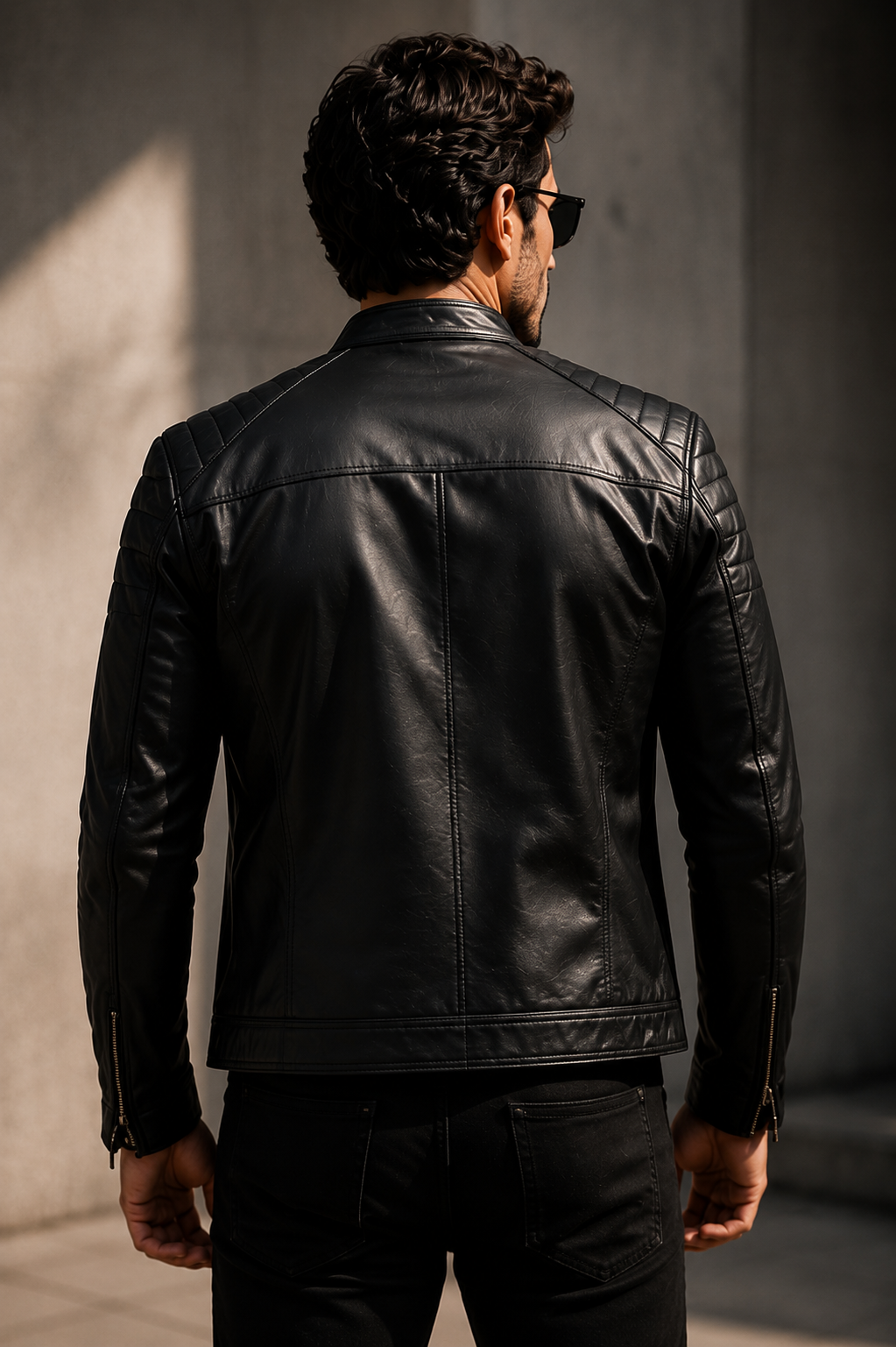 Vantoro Apex Black Leather Jacket