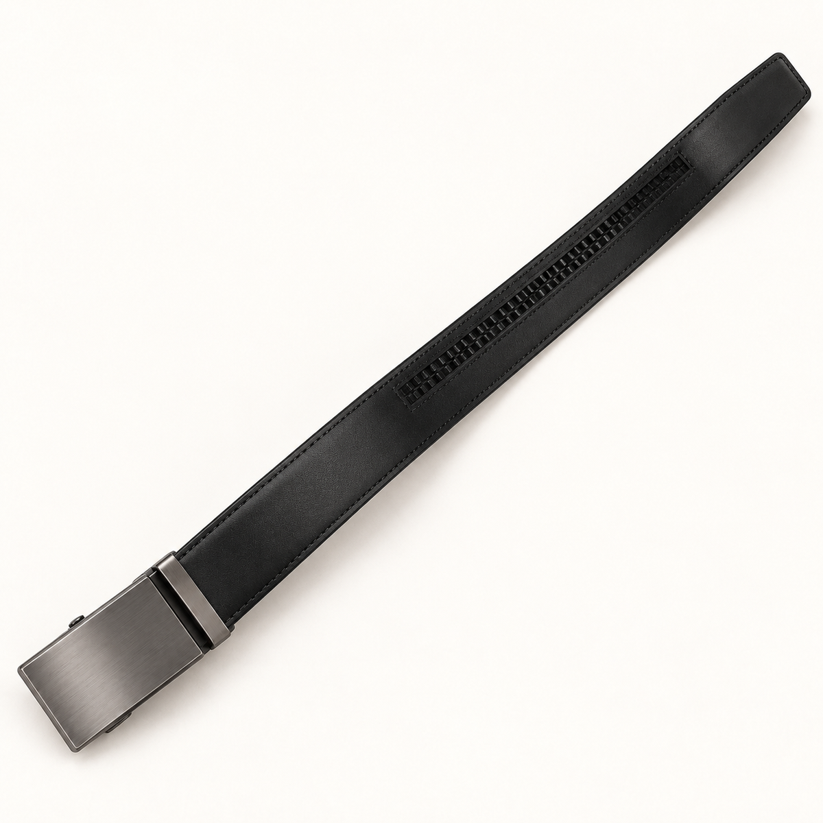 Vantoro black automatic ratchet leather belt – view 4