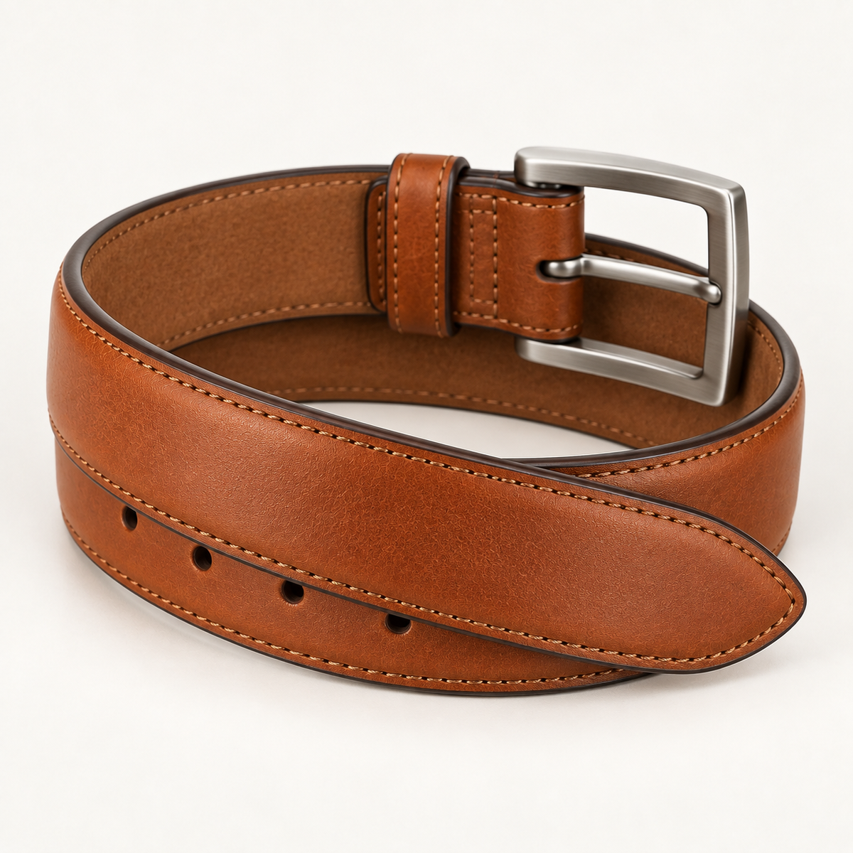 Vantoro classic tan leather belt – view 3