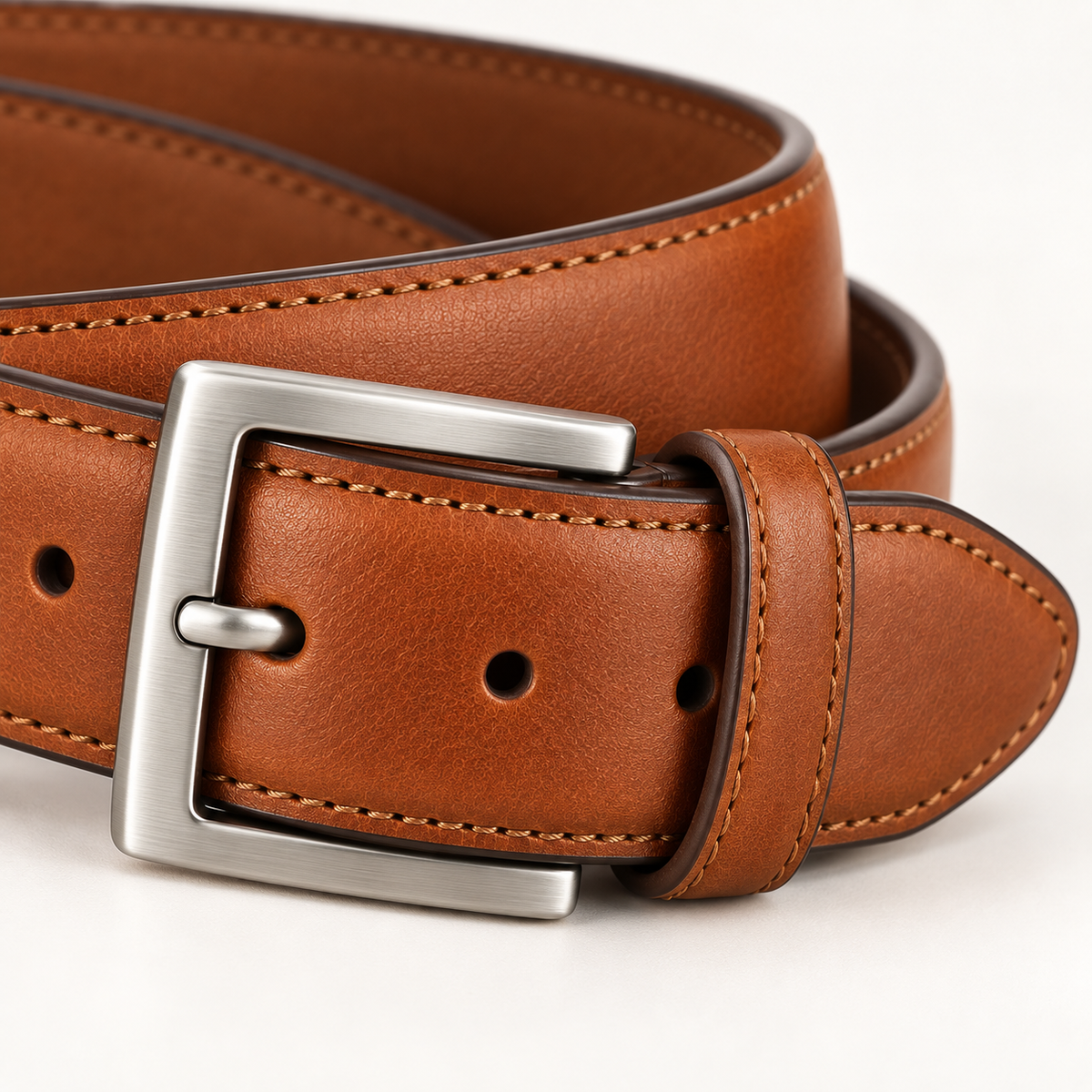 Vantoro classic tan leather belt – view 5