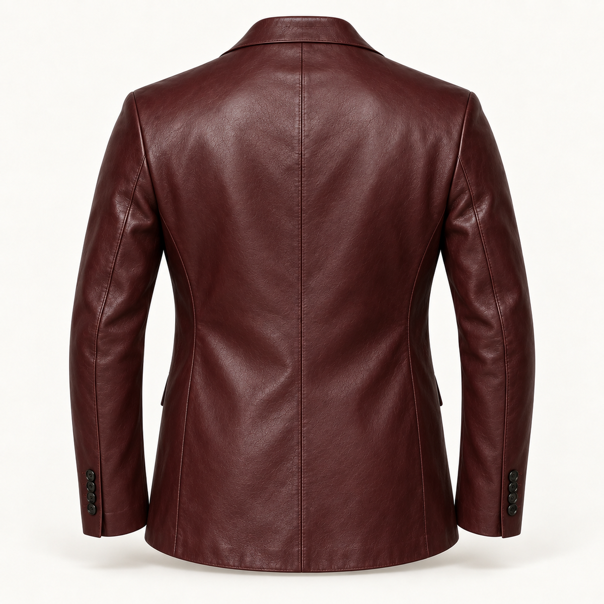 Vantoro men's oxblood leather blazer – view 2