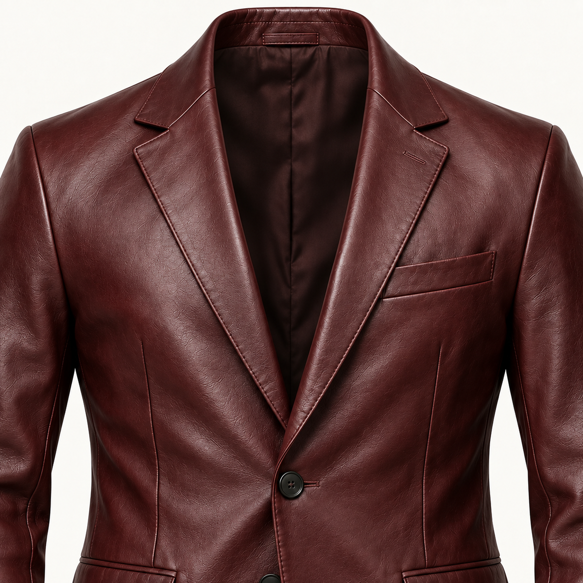 Vantoro men's oxblood leather blazer – view 4