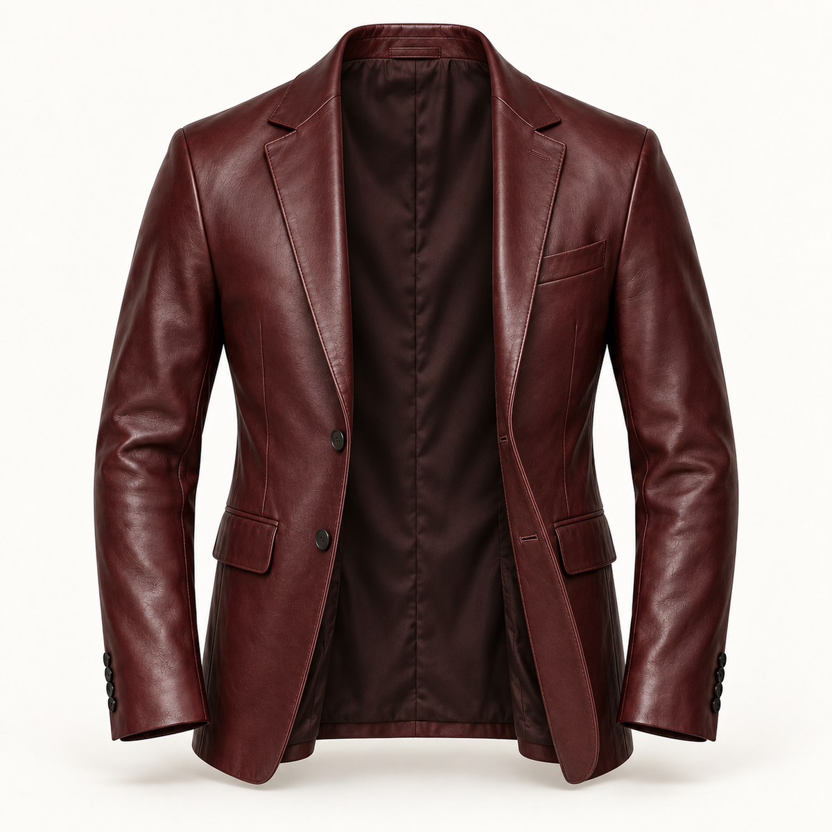 Vantoro men's oxblood leather blazer – view 5